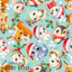 Christmas - Design 32 - Blue Woodlands Fabric