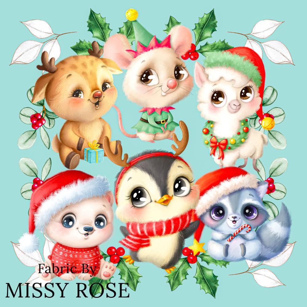 Christmas Design 32 Panel Fabric – custom printed pre-order fabric Australia | Fabric by Missy Rose