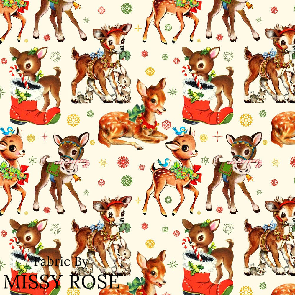 Christmas Design 332 Fabric – custom printed pre-order fabric Australia | Fabric by Missy Rose