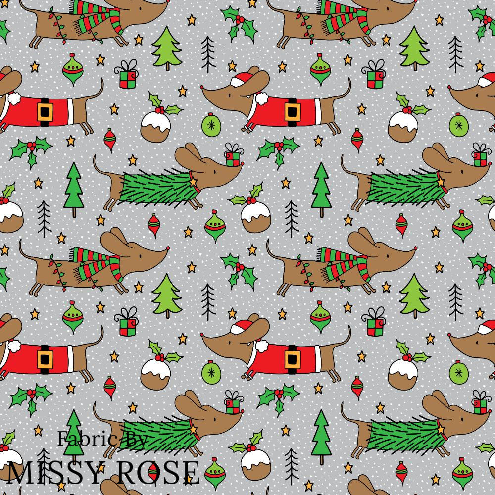 Christmas Design 341 Fabric – custom printed pre-order fabric Australia | Fabric by Missy Rose