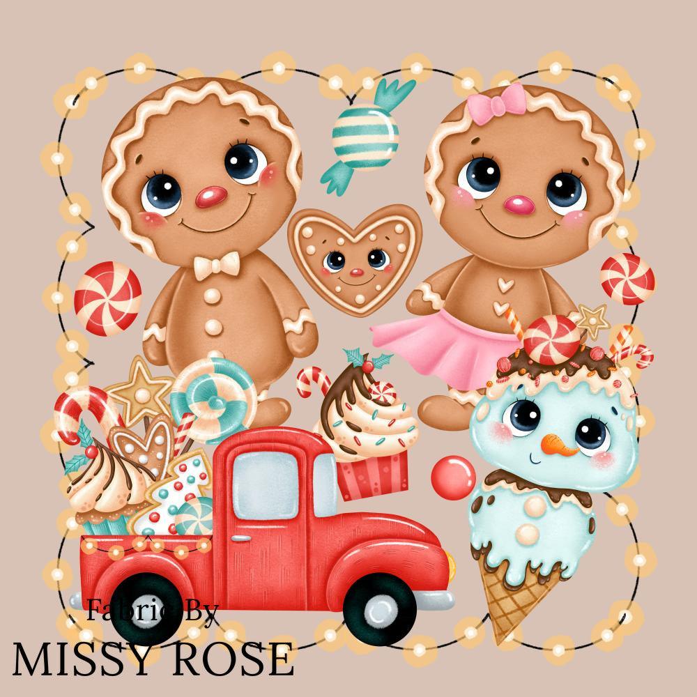 Christmas Design 35 Panel Fabric – made-to-order custom fabric by the metre | Fabric by Missy Rose