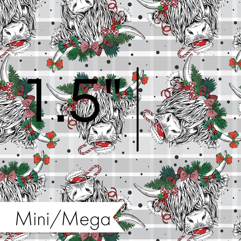 Christmas Design 38 Cow Fabric – made-to-order custom fabric by the metre | Fabric by Missy Rose