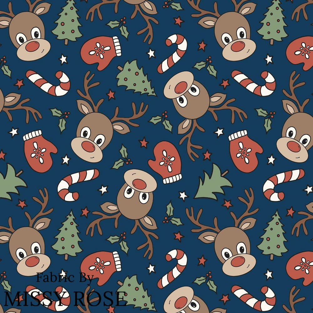 Christmas Design 384 Fabric – premium custom printed fabric for sewing | Fabric by Missy Rose