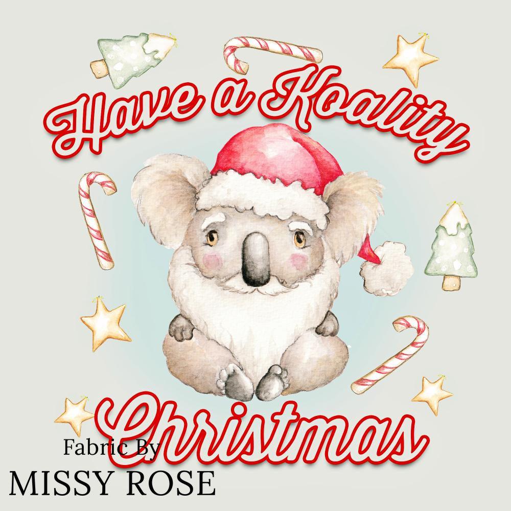Christmas Design 39 Panel Fabric – custom printed pre-order fabric Australia | Fabric by Missy Rose