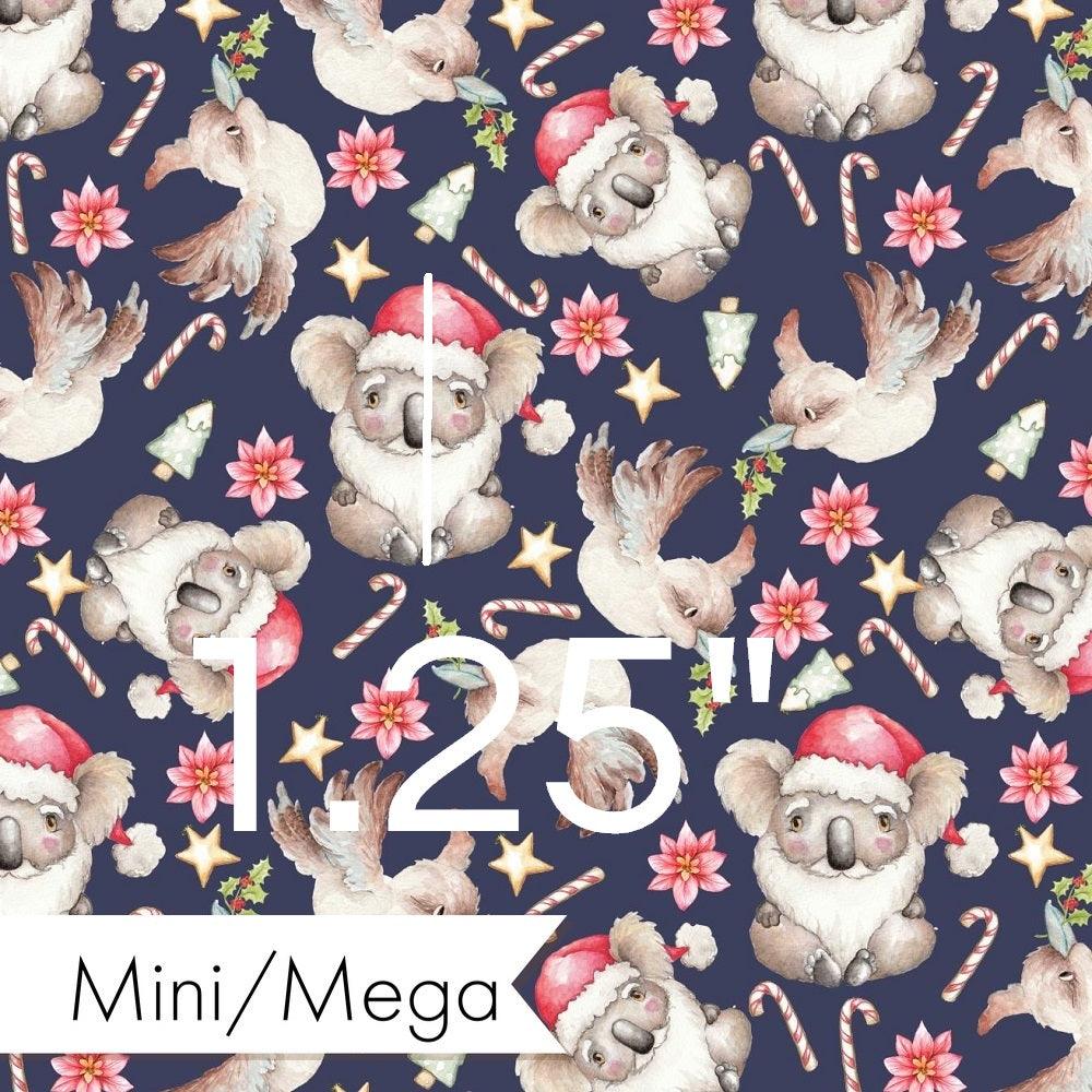 Christmas Design 40 Navy Koala Fabric – premium custom printed fabric for sewing | Fabric by Missy Rose