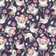 Christmas - Design 40 - Navy Koala Fabric