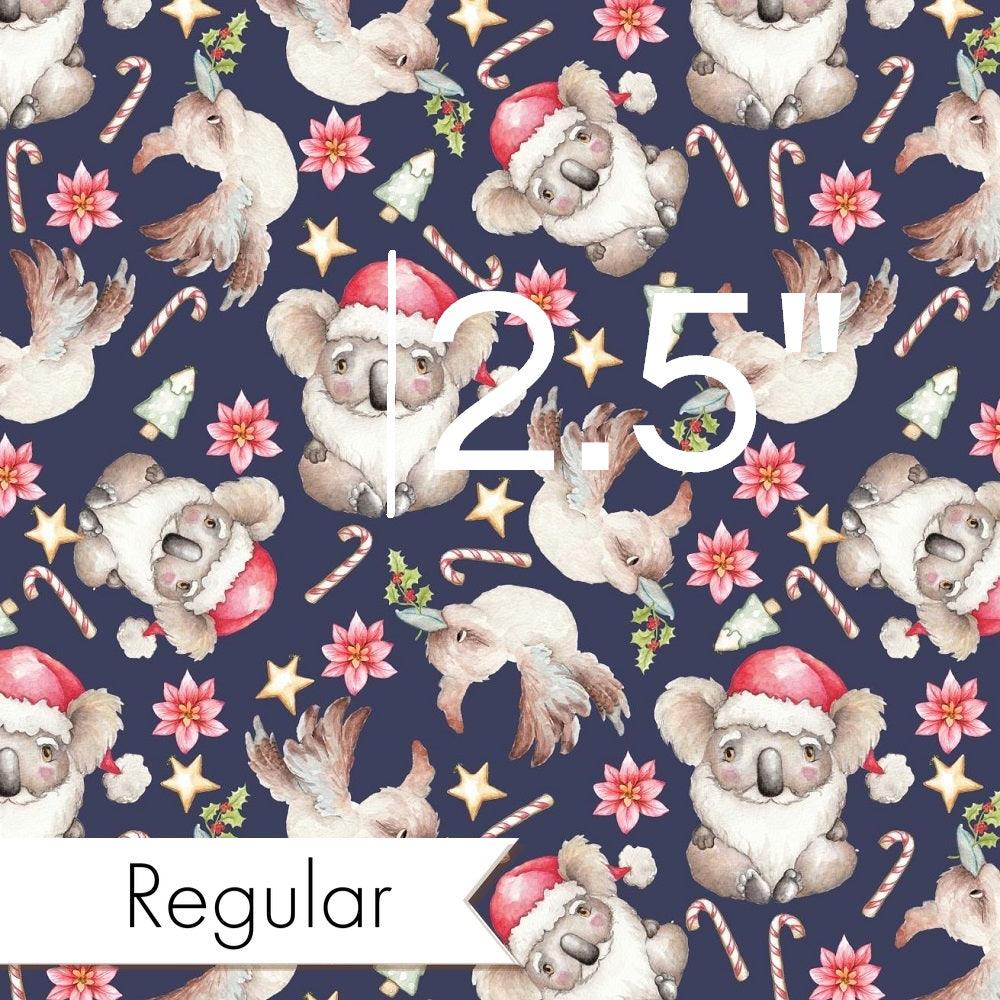 Christmas Design 40 Navy Koala Fabric – Australian custom printed fabric pre-order | Fabric by Missy Rose