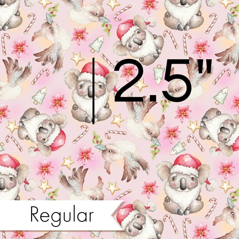 Christmas Design 41 Pink Koala Fabric – made-to-order custom fabric by the metre | Fabric by Missy Rose