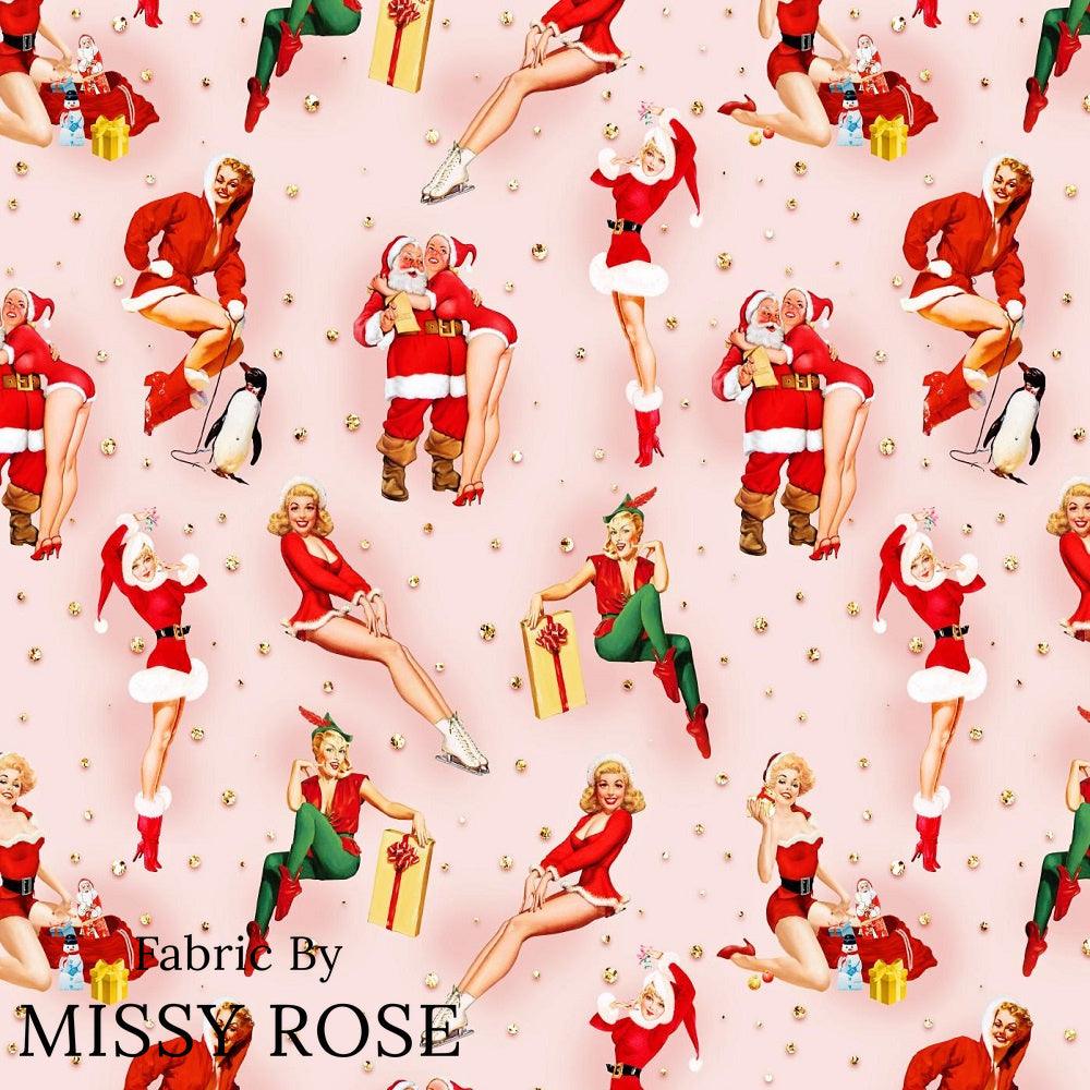 Christmas Design 45 Retro Fabric – premium custom printed fabric for sewing | Fabric by Missy Rose