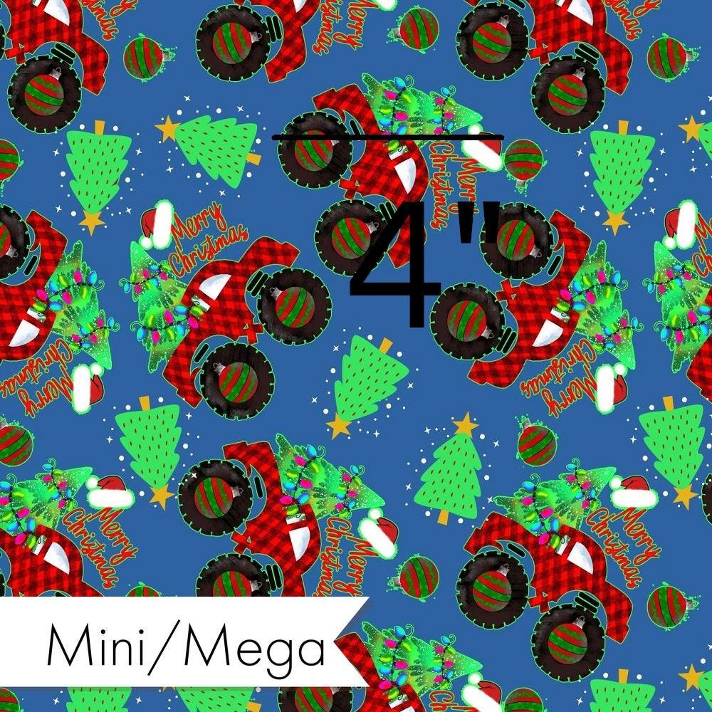 Christmas Design 46 Monster Truck Fabric – made-to-order custom fabric by the metre | Fabric by Missy Rose