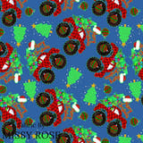 Christmas - Design 46 - Monster Truck Fabric