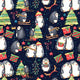 Christmas - Design 48 - Penguin Fabric