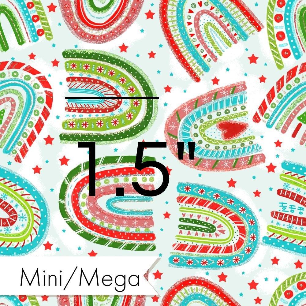 Christmas Design 5 Rainbow Fabric – Australian custom printed fabric pre-order | Fabric by Missy Rose