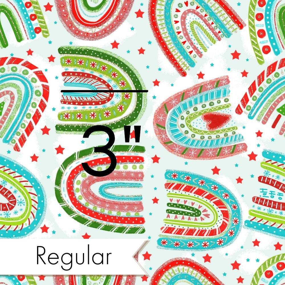 Christmas Design 5 Rainbow Fabric – made-to-order custom fabric by the metre | Fabric by Missy Rose
