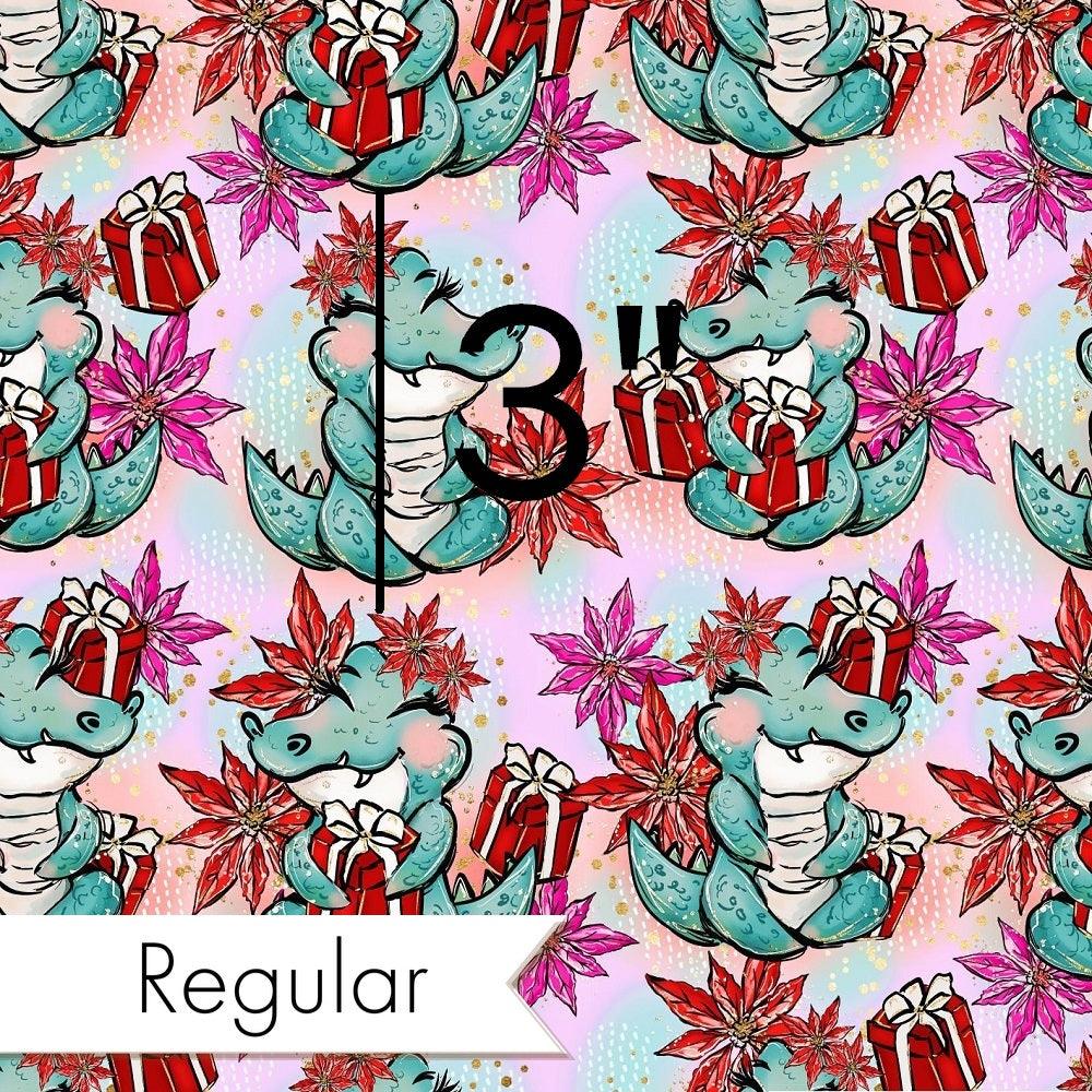 Christmas Design 57 Crocodile Fabric – premium custom printed fabric for sewing | Fabric by Missy Rose