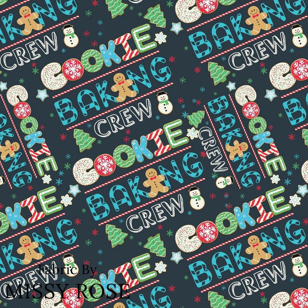 Christmas Design 6 Cookie Baking Crew Fabric – Australian custom printed fabric pre-order | Fabric by Missy Rose
