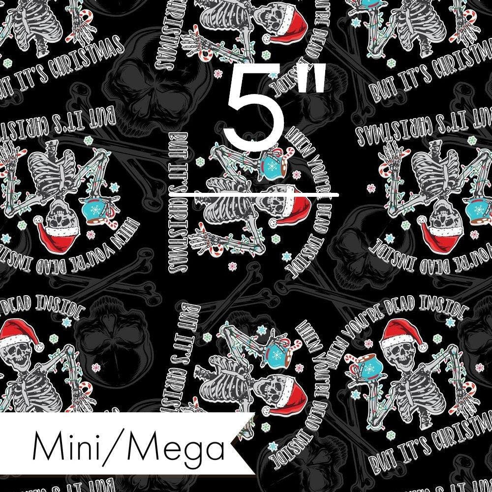 Christmas Design 65 Dead Inside Fabric – premium custom printed fabric for sewing | Fabric by Missy Rose
