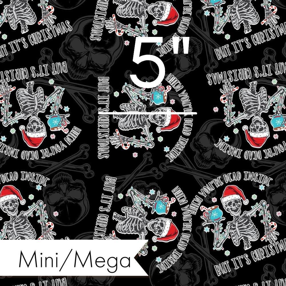 Christmas Design 65 Dead Inside Fabric – premium custom printed fabric for sewing | Fabric by Missy Rose