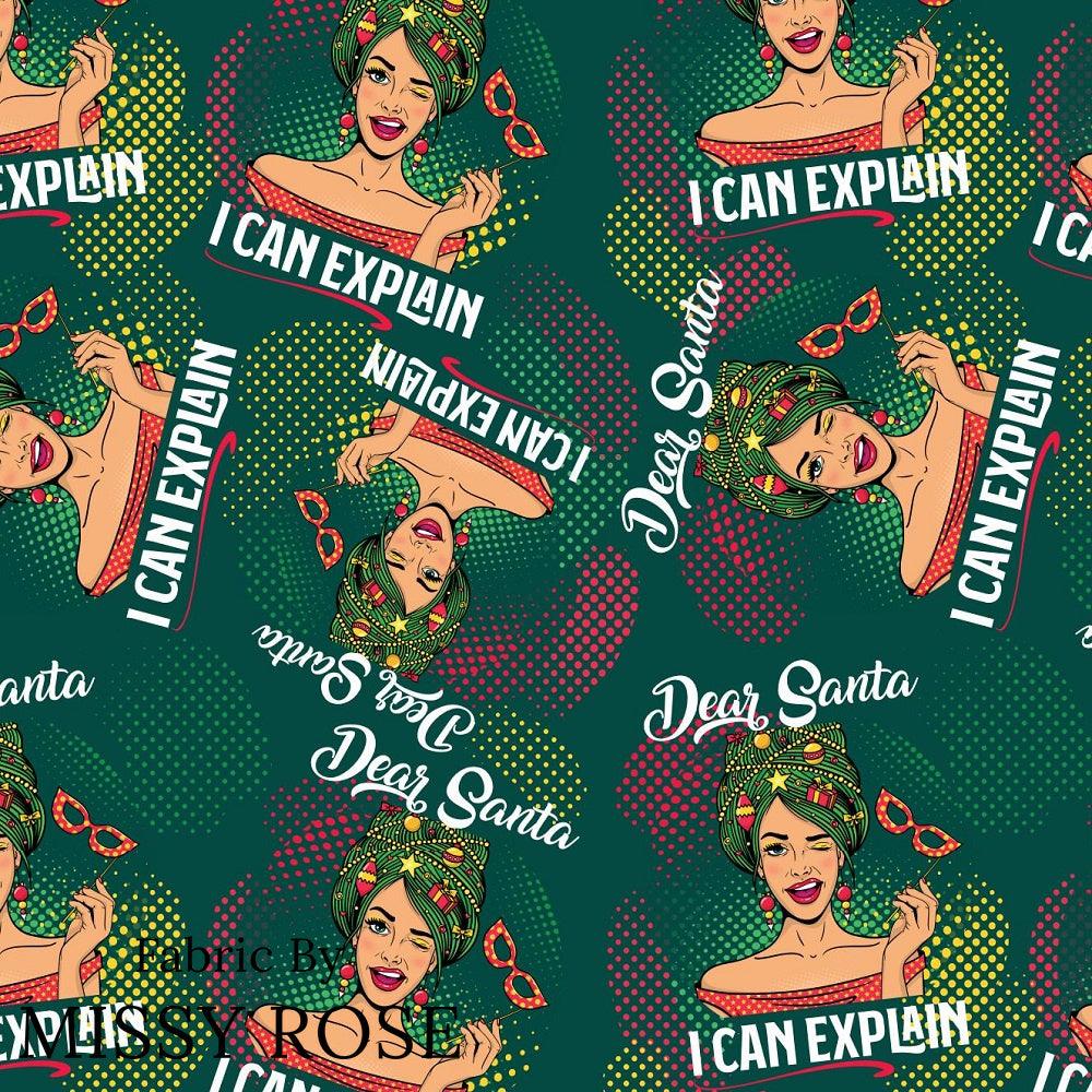 Christmas Design 66 Explain Fabric – Australian custom printed fabric pre-order | Fabric by Missy Rose