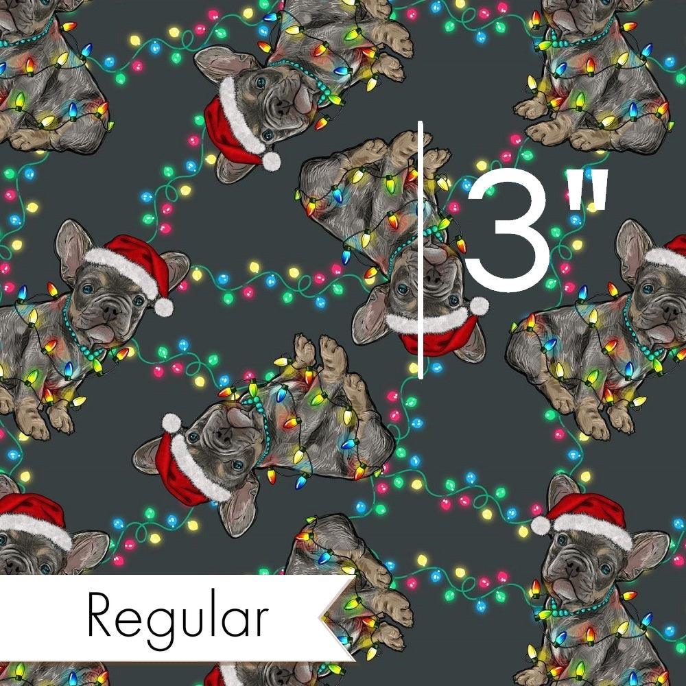Christmas Design 71 Frenchie Fabric – premium custom printed fabric for sewing | Fabric by Missy Rose