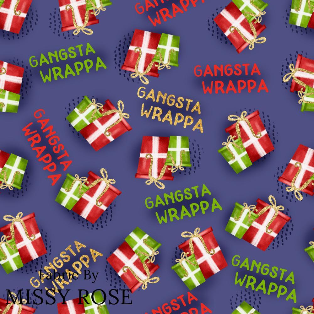 Christmas Design 73 Gangster Wrapper Fabric – pre-order designer fabric Australia | Fabric by Missy Rose