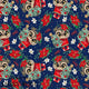 Christmas - Design 75 - Navy Owl Fabric