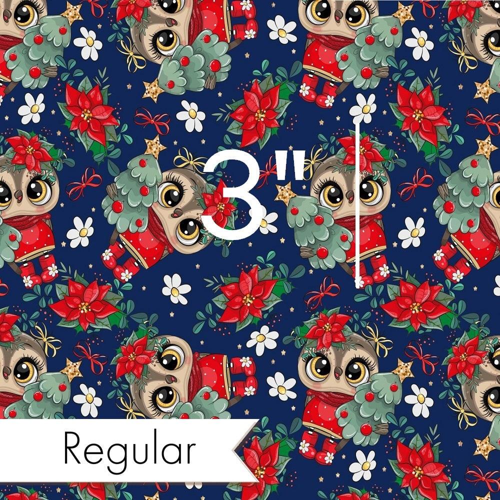 Christmas Design 75 Navy Owl Fabric – made-to-order custom fabric by the metre | Fabric by Missy Rose