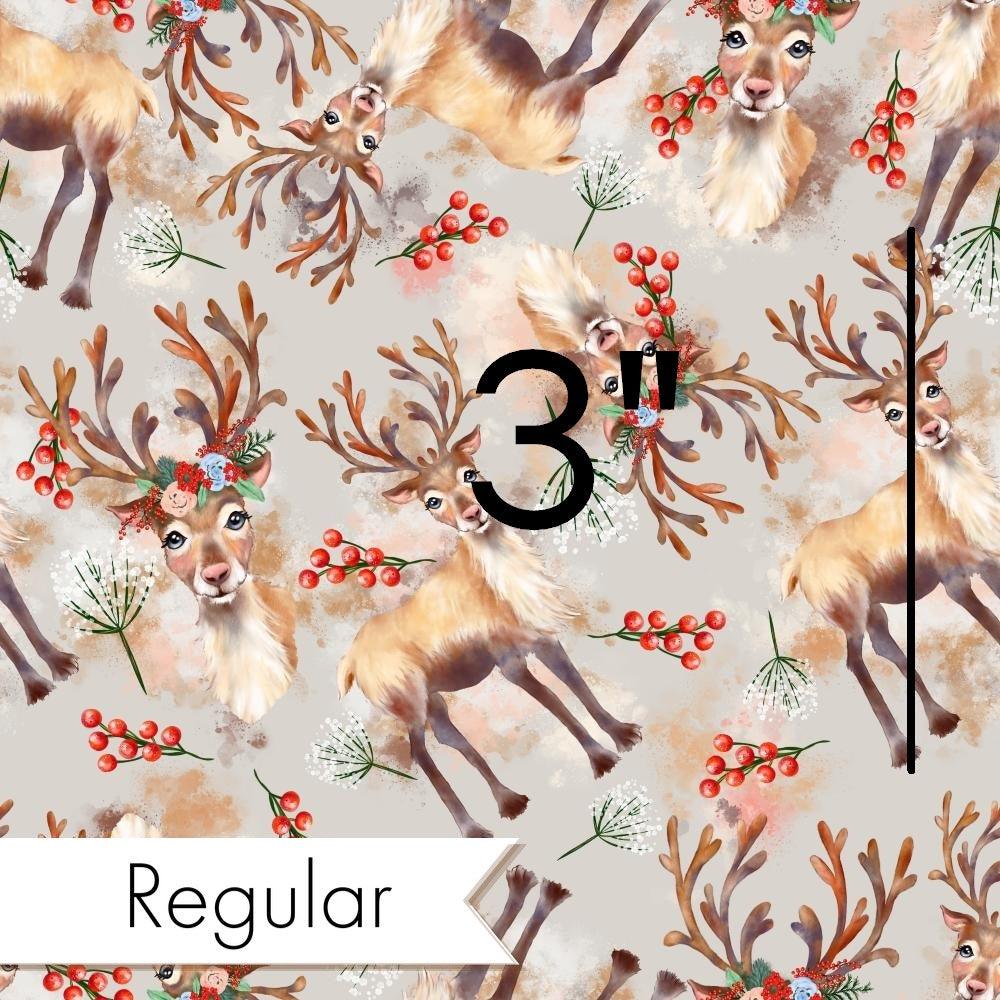 Christmas Design 76 Grey Reindeer Fabric – Australian custom printed fabric pre-order | Fabric by Missy Rose