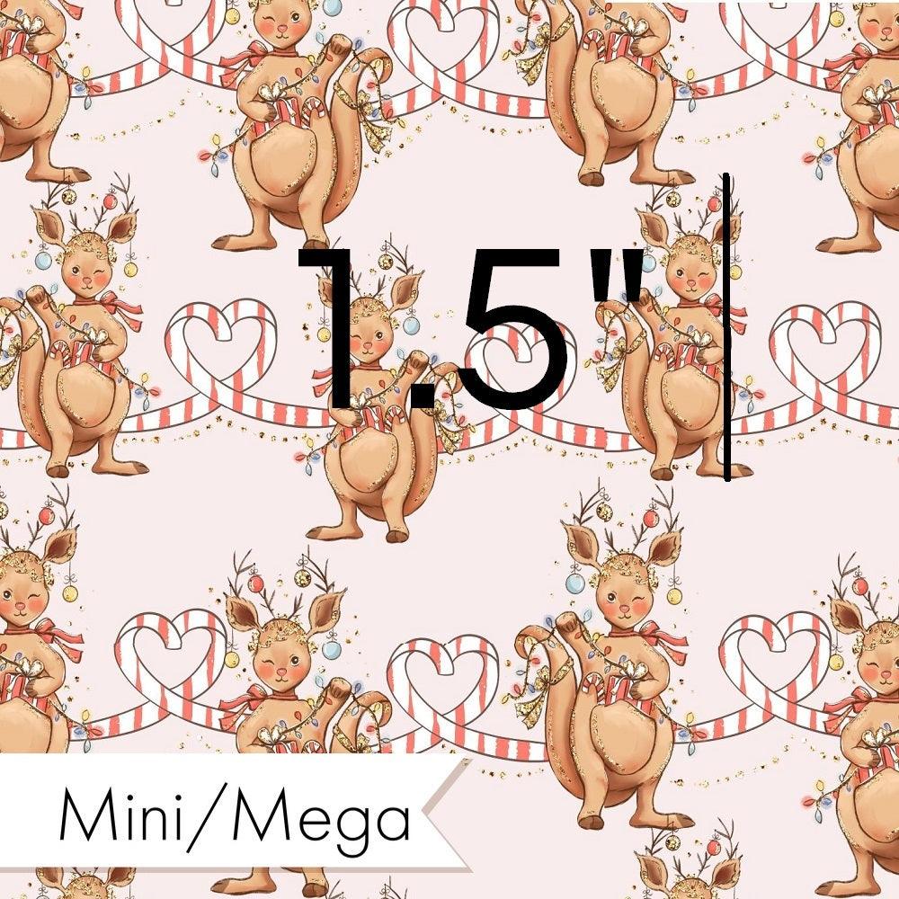Christmas Design 82 Cute Kangaroo Fabric – pre-order designer fabric Australia | Fabric by Missy Rose