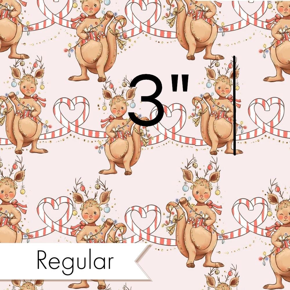 Christmas Design 82 Cute Kangaroo Fabric – premium custom printed fabric for sewing | Fabric by Missy Rose