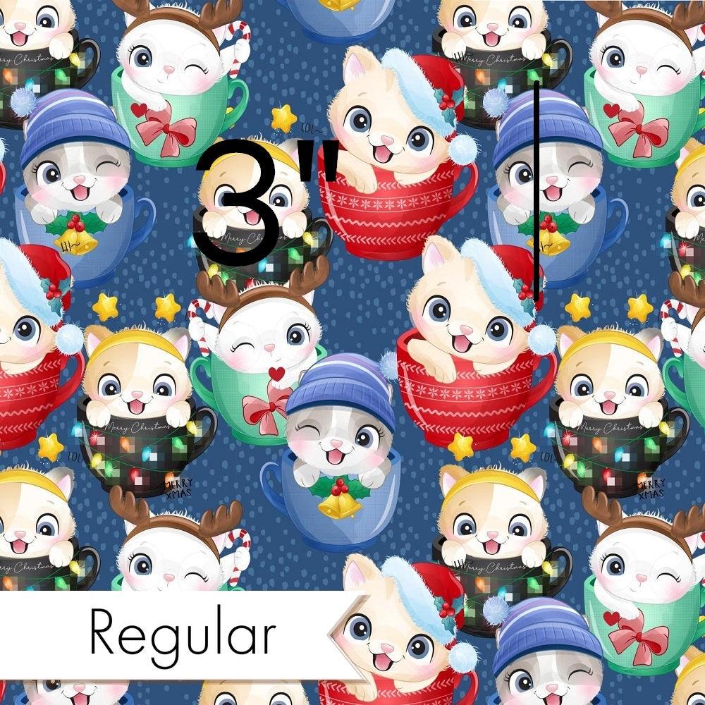 Christmas Design 84 Cute Kitties Fabric – custom printed pre-order fabric Australia | Fabric by Missy Rose
