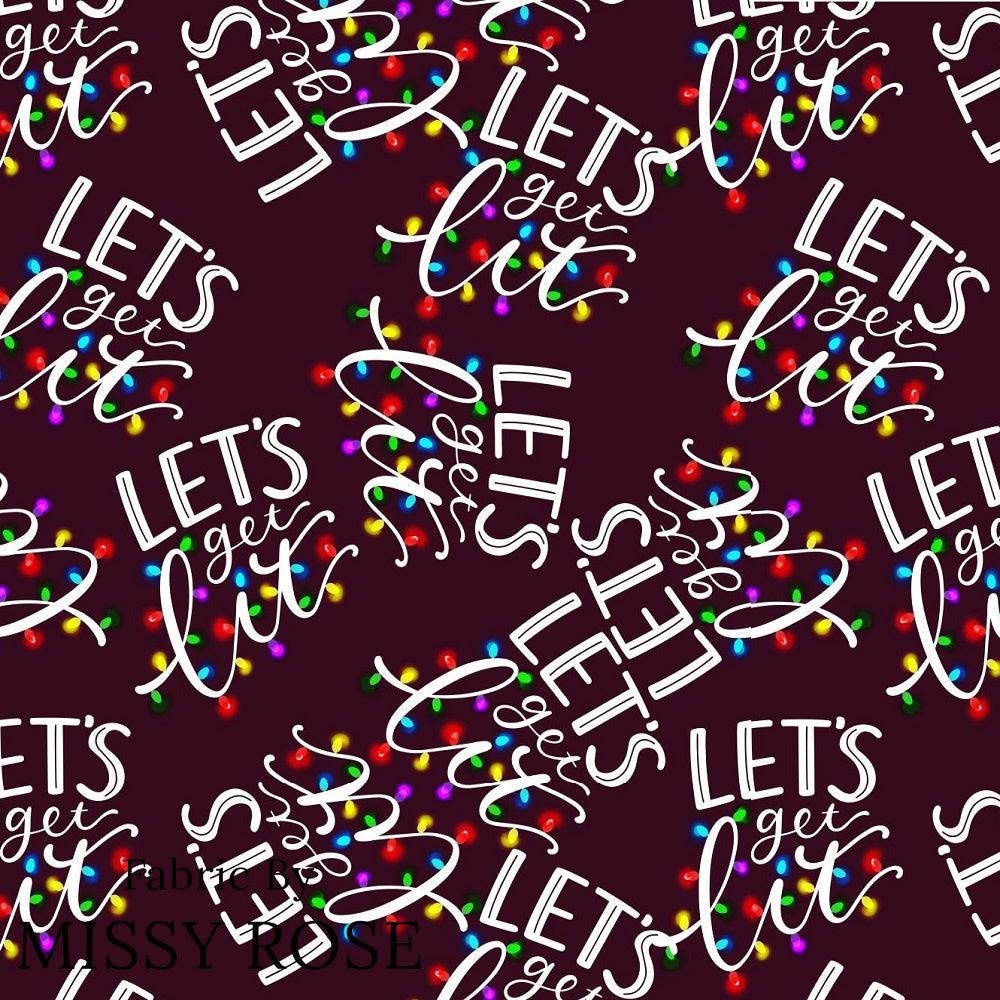 Christmas Design 86 Get Lit Fabric – made-to-order custom fabric by the metre | Fabric by Missy Rose