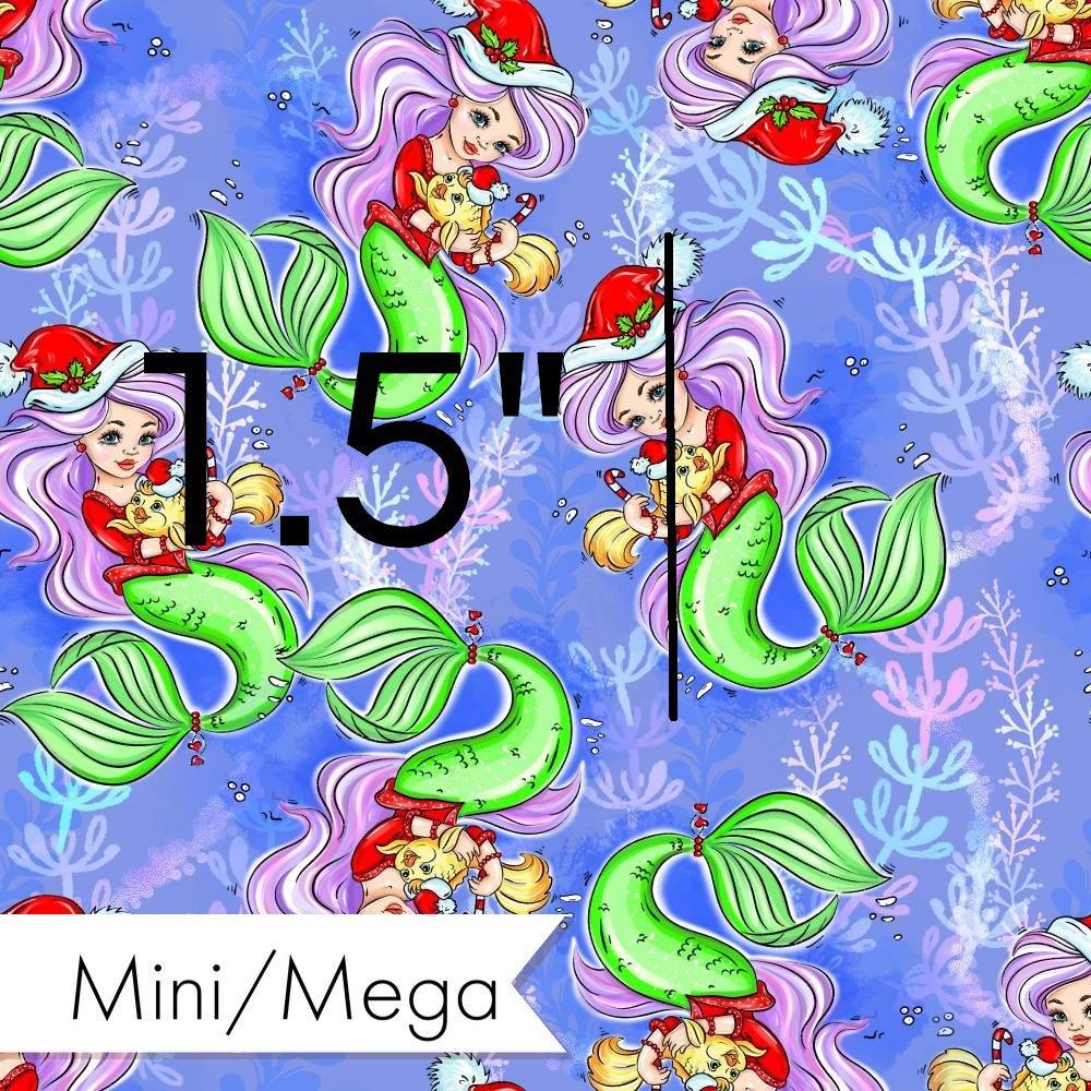 Christmas Design 89 Purple Mermaid Fabric – made-to-order custom fabric by the metre | Fabric by Missy Rose