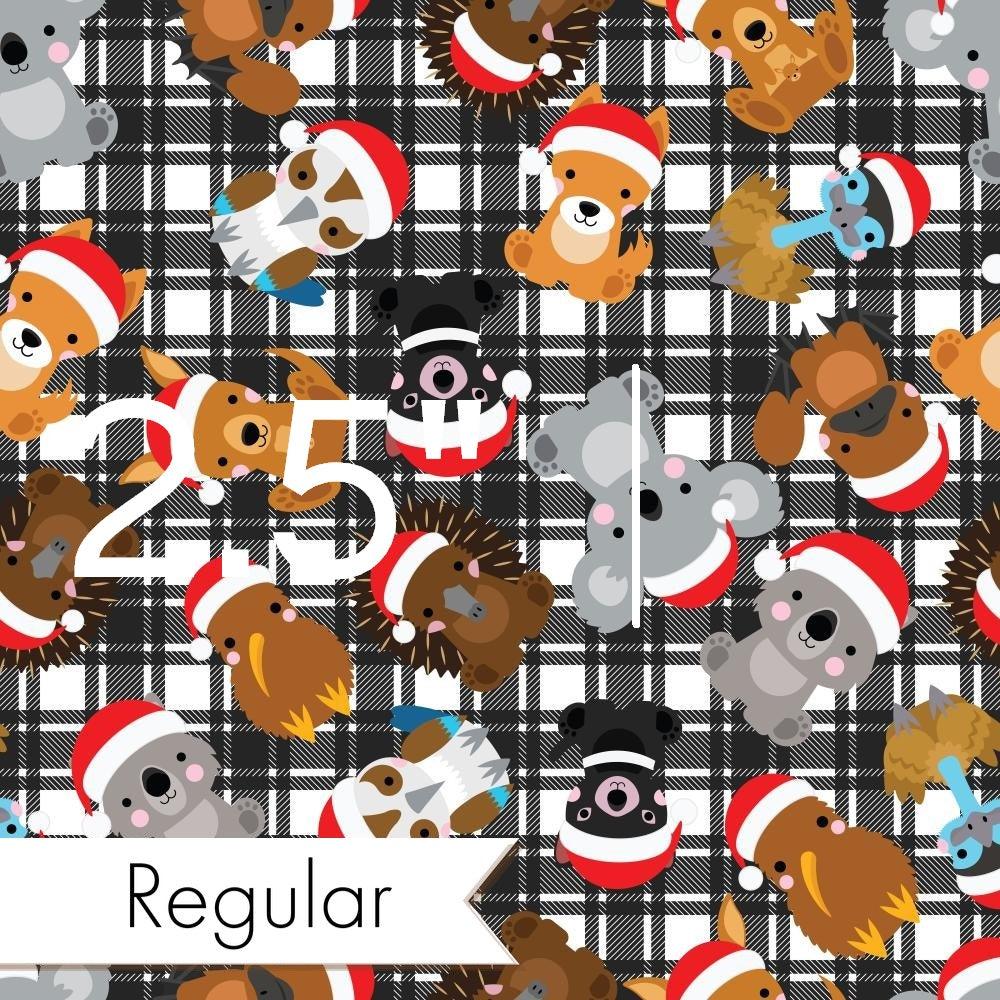 Christmas Design 9 Plaid Animals Fabric – custom printed pre-order fabric Australia | Fabric by Missy Rose