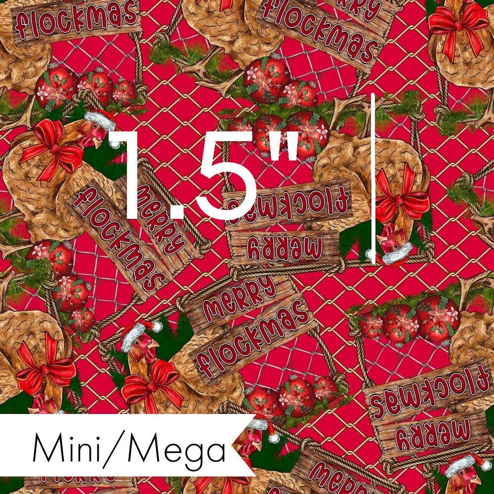 Christmas Design 90 Flockmas Fabric – Australian custom printed fabric pre-order | Fabric by Missy Rose
