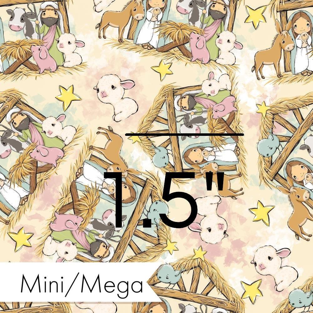 Christmas Design 93 Nativity Fabric – custom printed pre-order fabric Australia | Fabric by Missy Rose