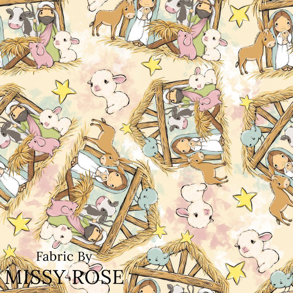Christmas Design 93 Nativity Fabric – premium custom printed fabric for sewing | Fabric by Missy Rose