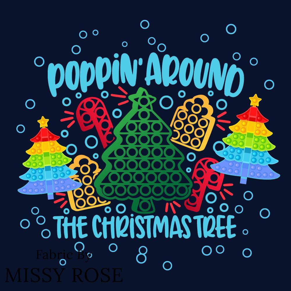 Christmas Design 95 Panel fabric – custom printed pre-order fabric Australia | Fabric by Missy Rose