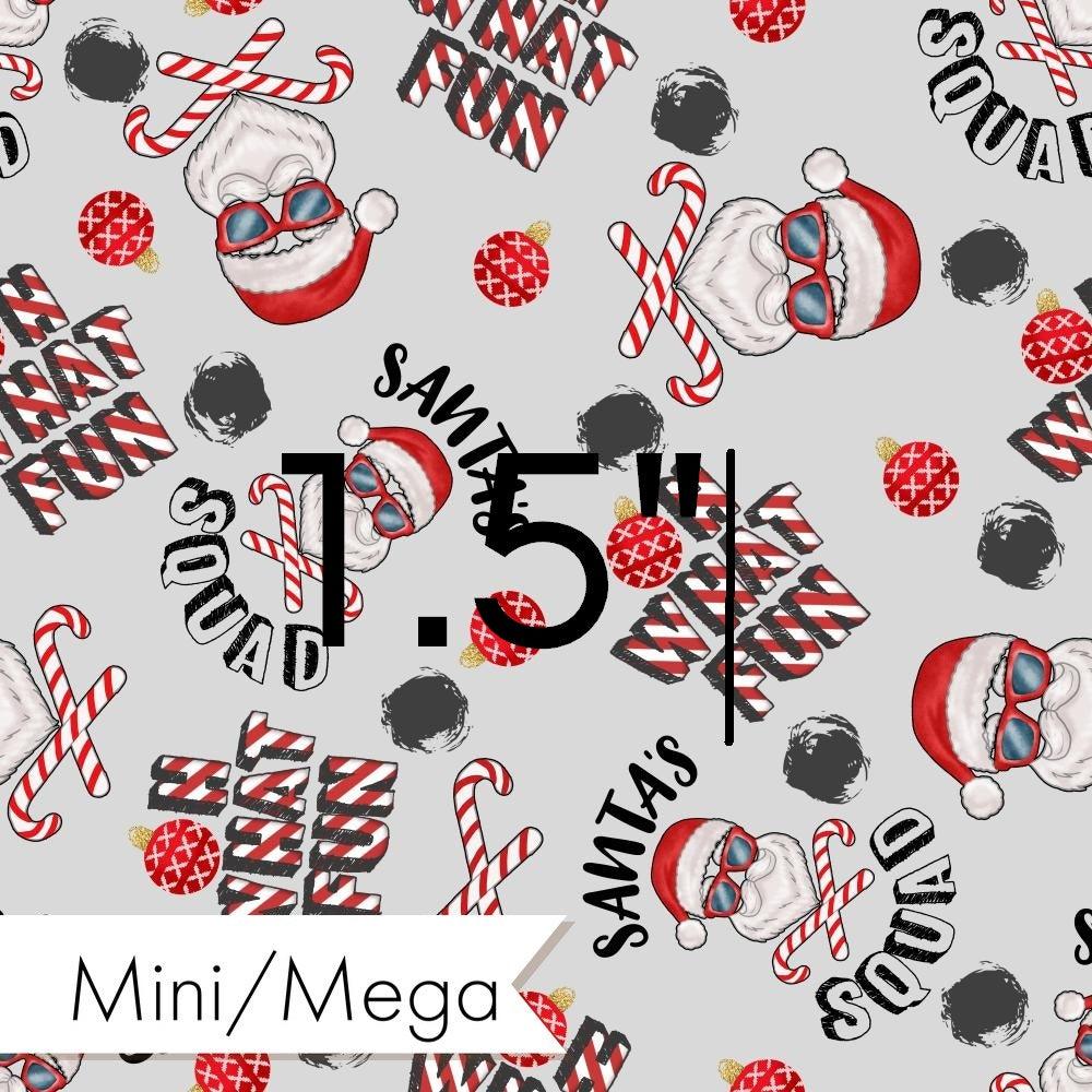 Christmas Design 96 Santa Squad Fabric – premium custom printed fabric for sewing | Fabric by Missy Rose