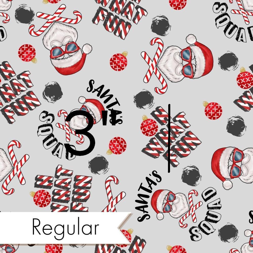 Christmas Design 96 Santa Squad Fabric – Australian custom printed fabric pre-order | Fabric by Missy Rose