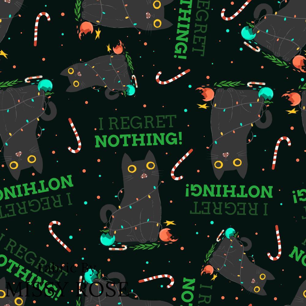 Christmas Design 97 Regret Nothing Fabric – premium custom printed fabric for sewing | Fabric by Missy Rose