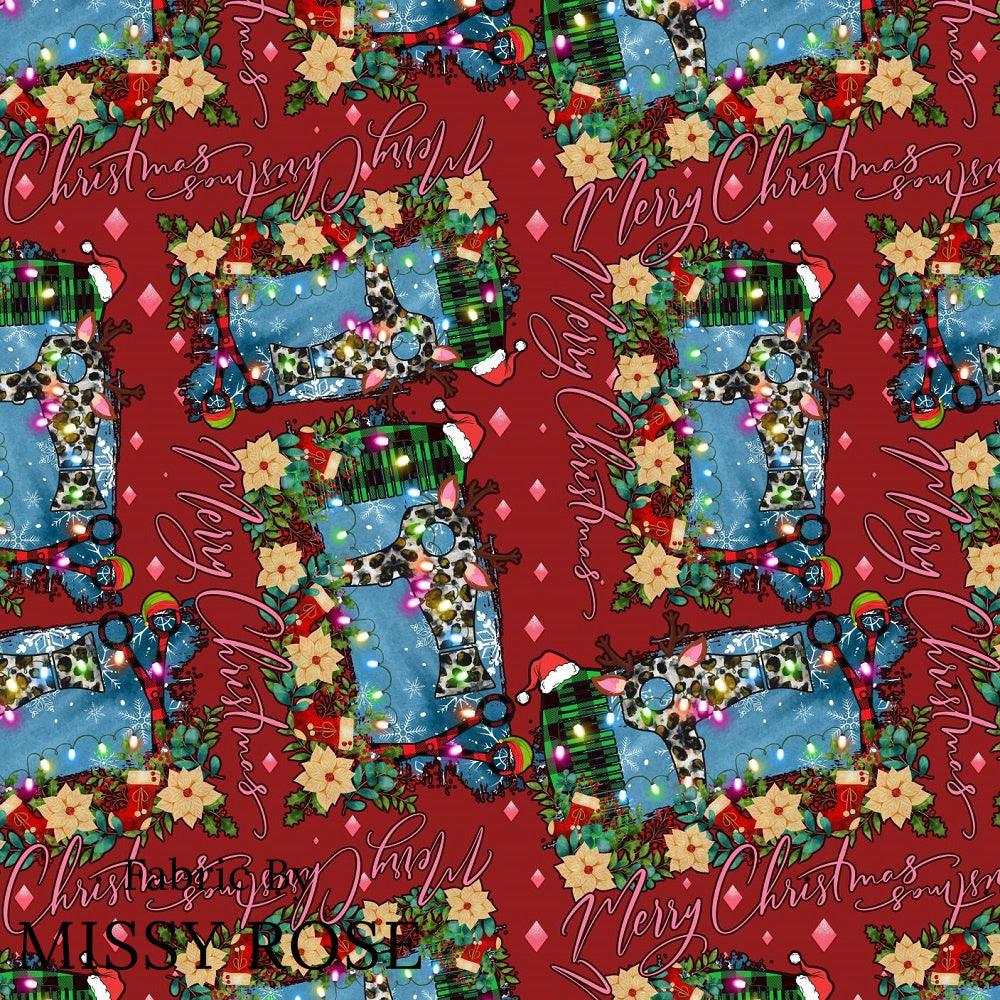 Christmas Design 98 Hairdresser Fabric – Australian custom printed fabric pre-order | Fabric by Missy Rose
