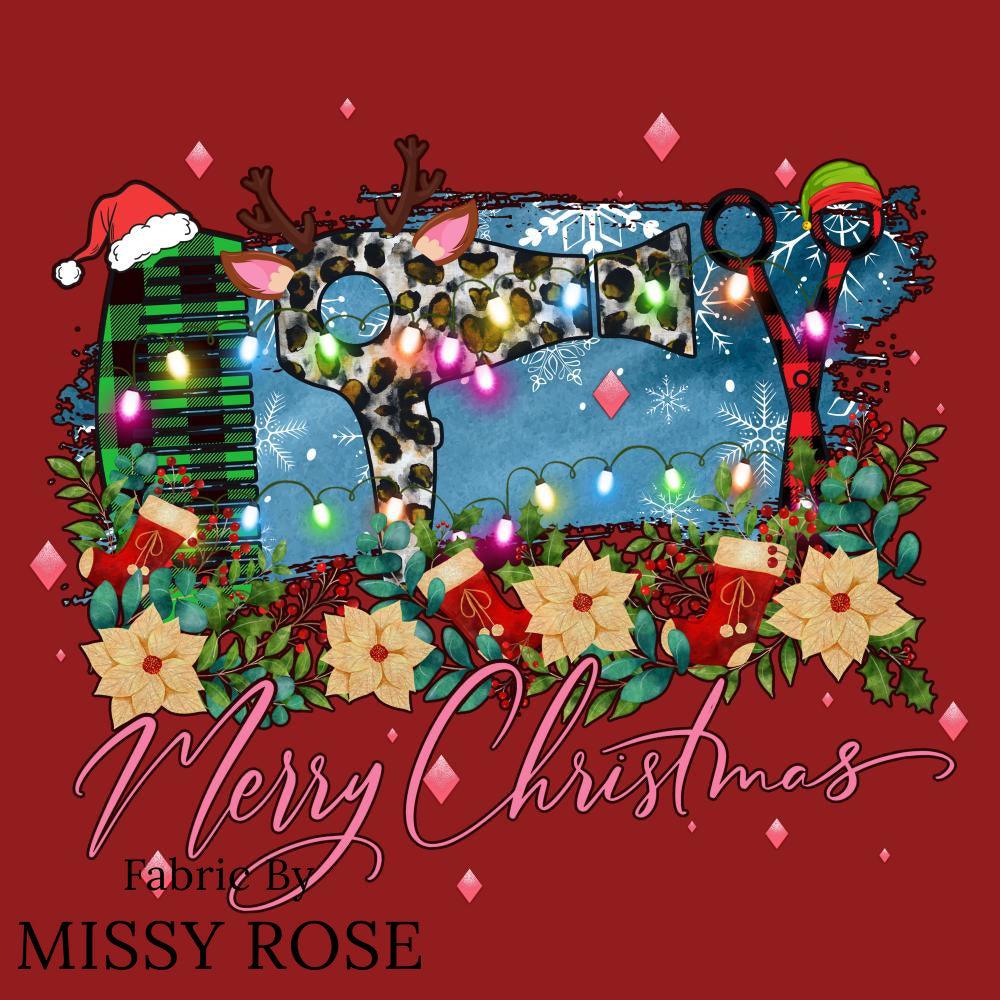 Christmas Design 98 Panel fabric – premium custom printed fabric for sewing | Fabric by Missy Rose