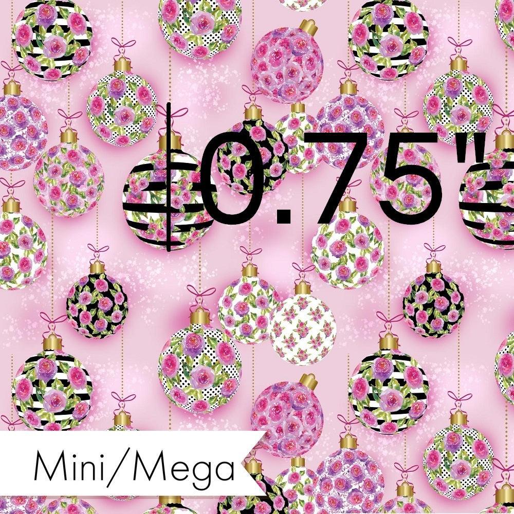 Christmas Design 99 Pink Ornaments Fabric – Australian custom printed fabric pre-order | Fabric by Missy Rose