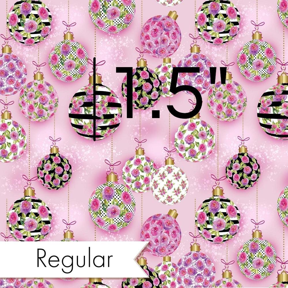 Christmas Design 99 Pink Ornaments Fabric – made-to-order custom fabric by the metre | Fabric by Missy Rose