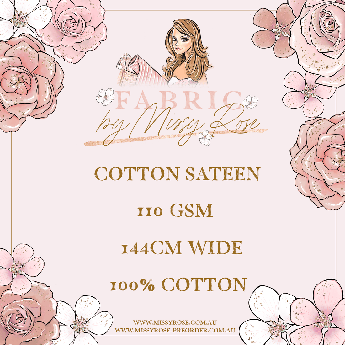 Sample Panel Fabric – pre-order designer fabric Australia | Fabric by Missy Rose