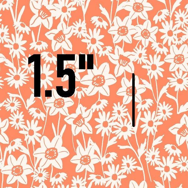 Indy Bloom Fabric Daffodil Fields Daffodil Garden in Coral 07 – Fabric by Missy Rose