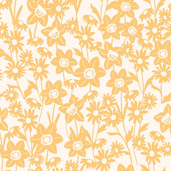 Indy Bloom Fabric - Daffodil Fields - Daffodil Garden in Sunshine 09