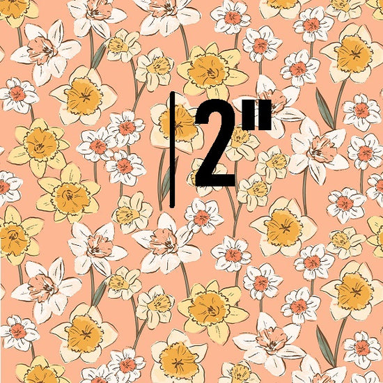 Indy Bloom Fabric - Daffodil Fields - Daffodil in Peach 03