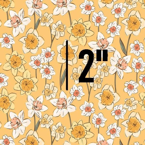 Indy Bloom Fabric Daffodil Fields Daffodil in Sunshine 05 – made-to-order custom fabric by the metre | Fabric by Missy Rose